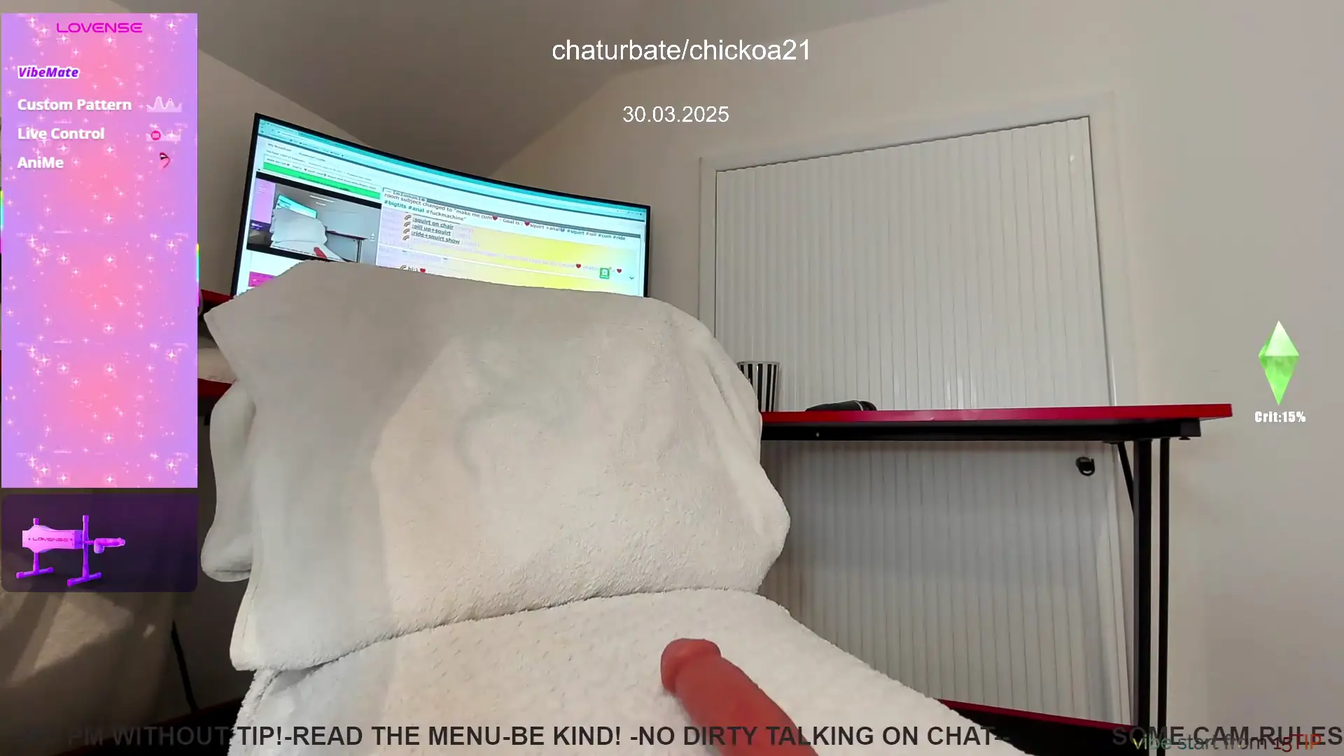 chickoa21 chaturbate webcam video recording March 30, 2025